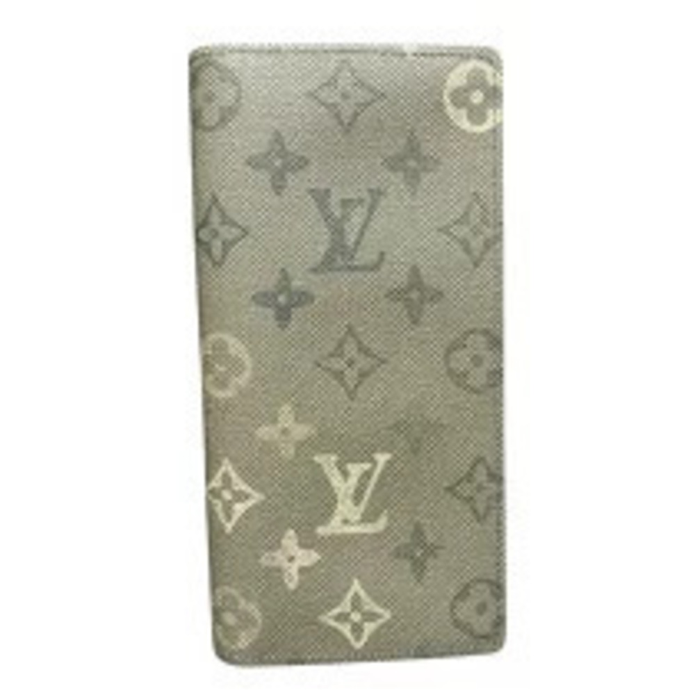 Louis Vuitton Portefeuille Brazza Khaki Green Monogram Surplus Long Wallet